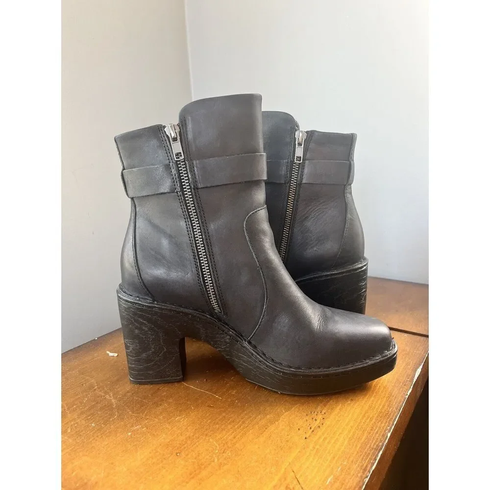 Børn‎ Zip Platform Bootie Size 9